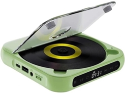 Leitor Cd Portátil Para Carro Com Bluetooth 5.3, Mini De Recarregável Com Alto-falantes Hifi, Suporte Usb/aux