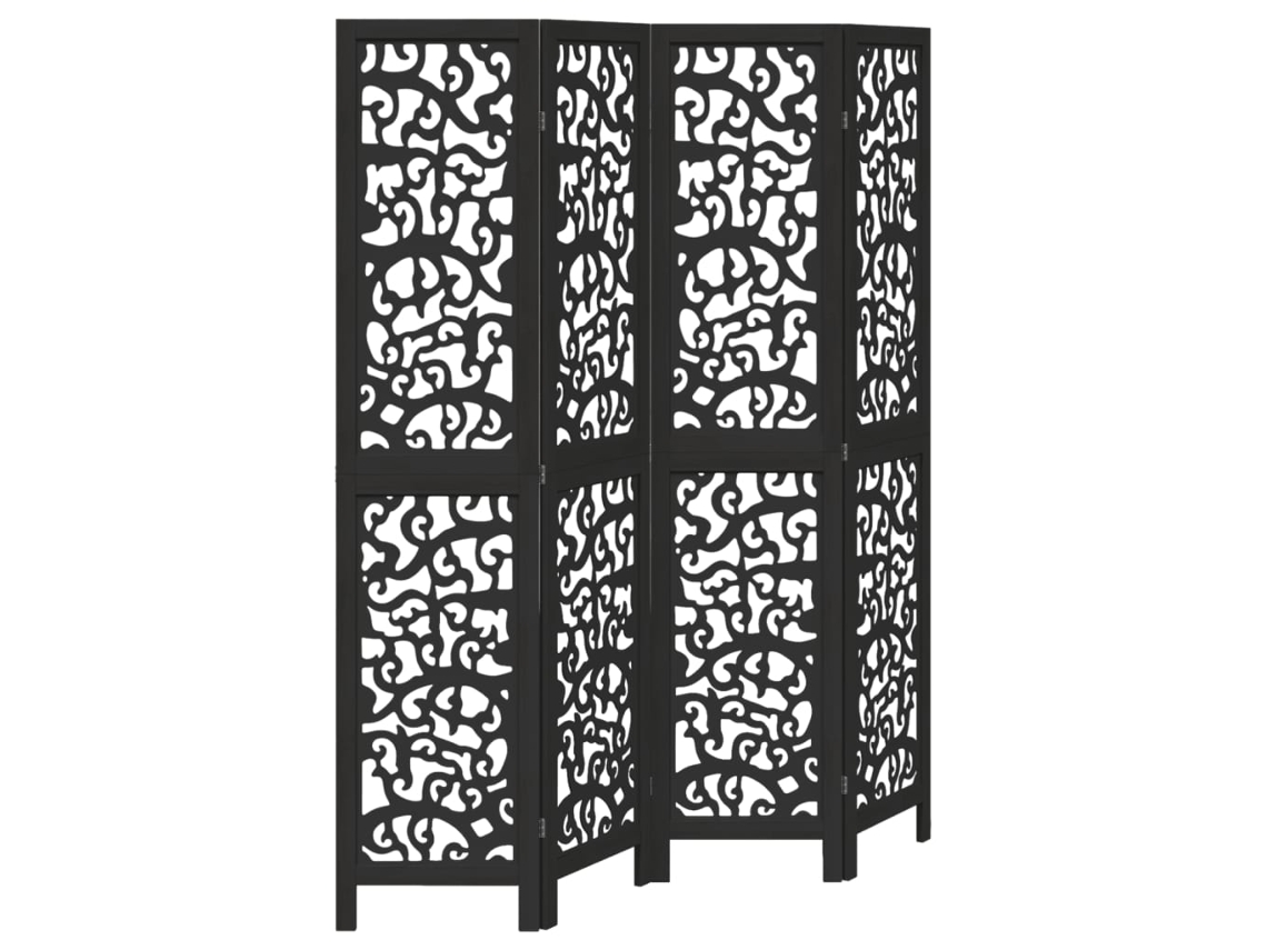 Room Divider, Room Dividers Vidaxl Preto Madeira (40 X 180 Cm)