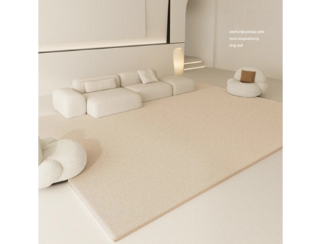 Tapete De Luxo Simples, Leve, Bege, Creme, Imitação De Caxemira, Grosso, Cobertor De Cabeceira Para Quarto, 160 X 230 Cm Hdd