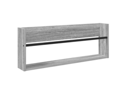 Estante de Revistas com Prateleira Cinza Sonoma 80x12x30 cm MAISON EXCLUSIVE