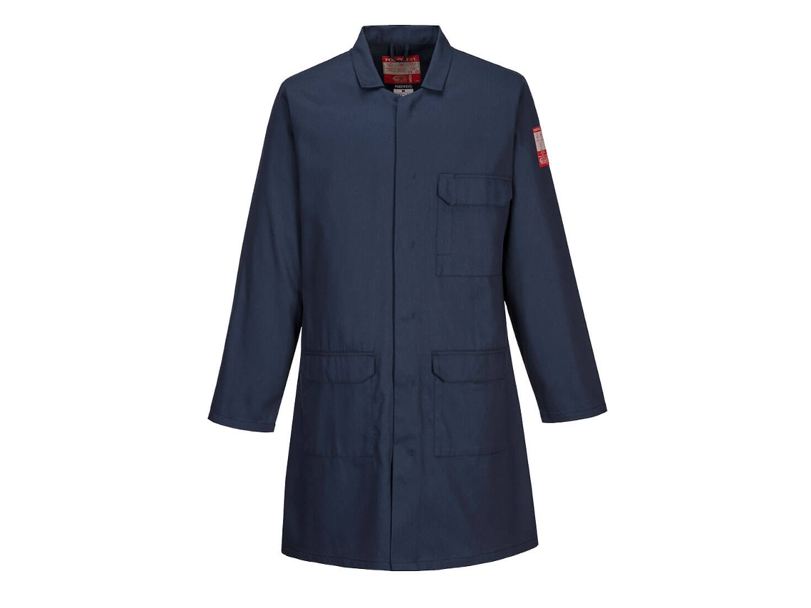 Bata Padrão Resistente A Chamas - Conforto E Segurança Azul Marinho / Xxl
