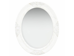 Vidaxl Espelho De Parede Estilo Barroco 50x60 Cm Branco