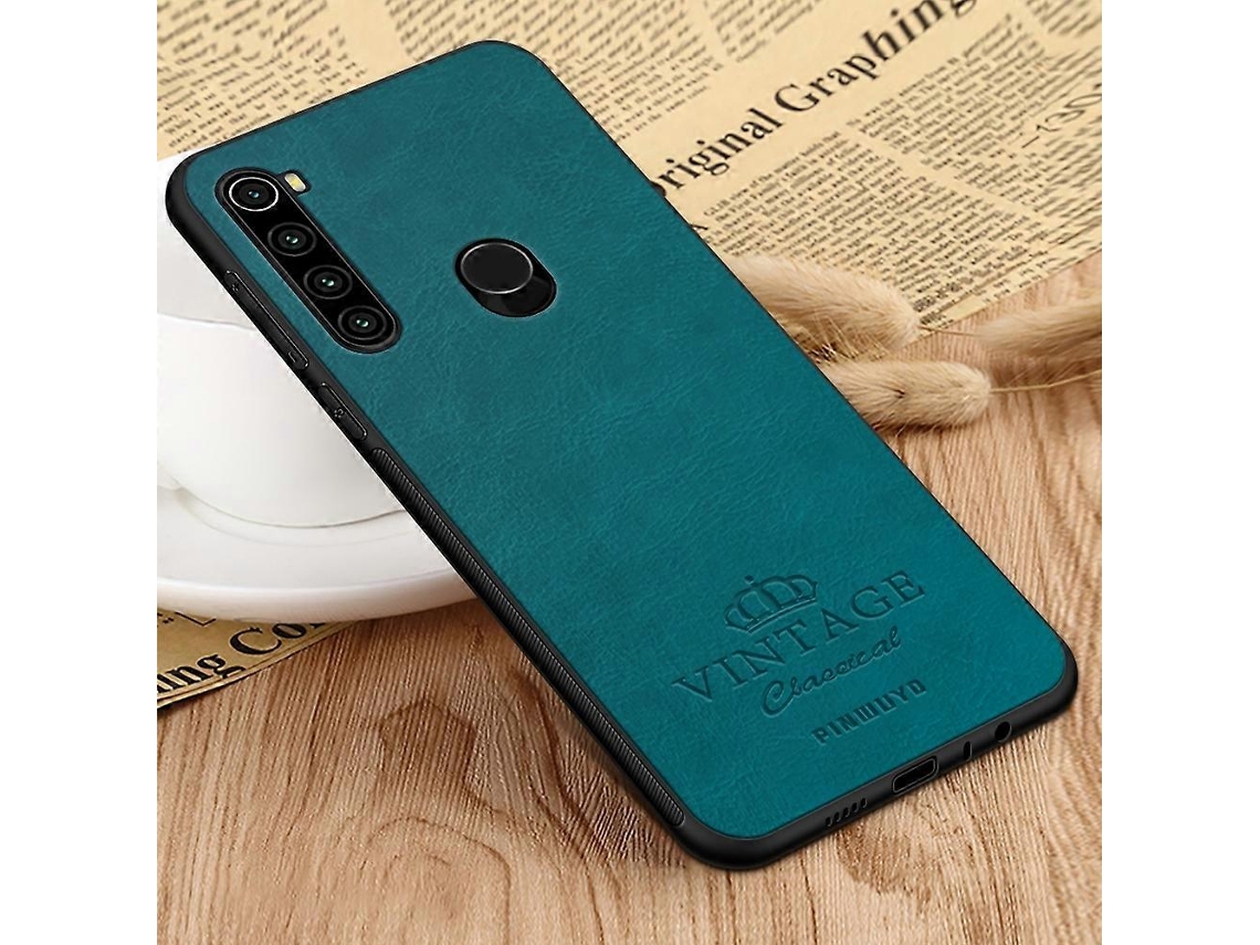 Capa Pinwuyo Pin Rui Series Clássica Em Couro Pu + Pc + Tpu Anti-queda Para Xiaomi Redmi Note 8t (preta)