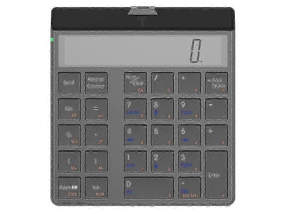 Teclado Numérico Bluetooth 4.0 Com Visor E Função De Calculadora, 2 Em 1 Teclado Numérico E Calculadora