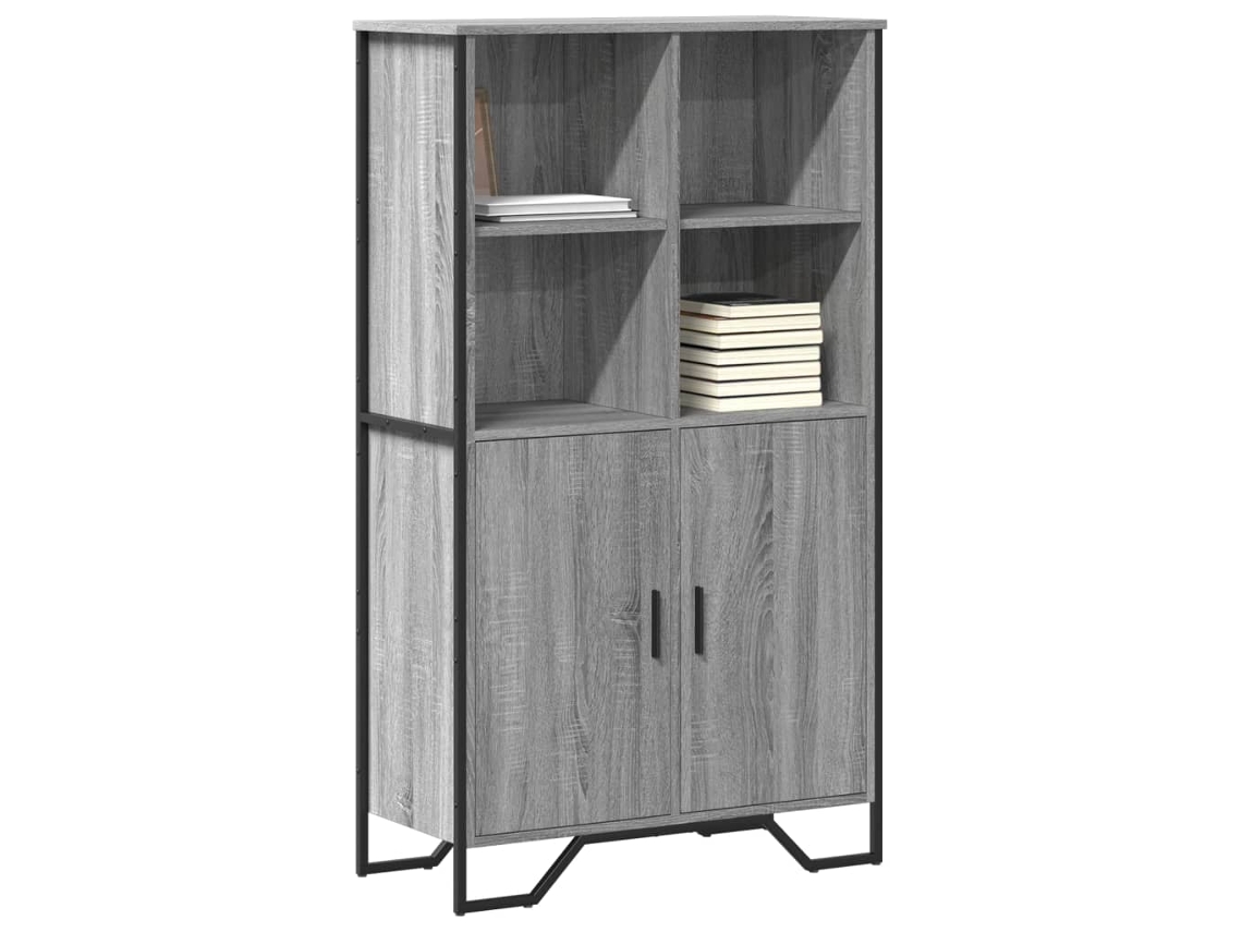 Vidaxl Armário Alto 79,5x35,5x137,5 Cm Deriv. Madeira Cinzento Sonoma