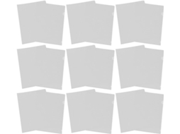 Amosfun 50 Capas Plásticas Transparentes, Compactas E Finas, Decoração Escolar, Organização De Documentos