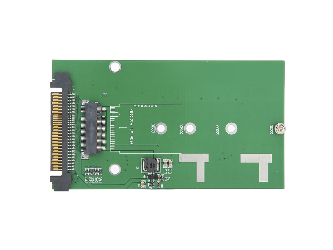 Conversor U.2 Para Express Nvme Ngff M Key Cartão Riser Pci E Sff-8639 De Abs Verde M.2
