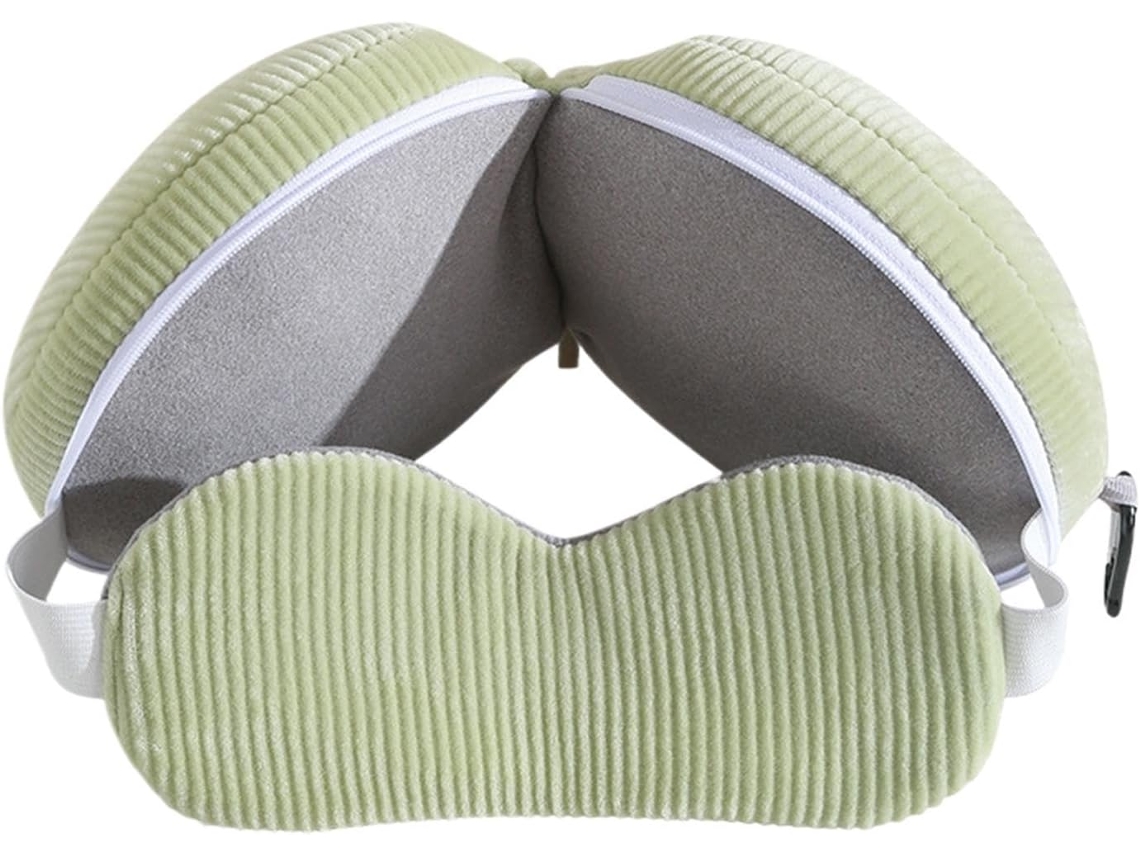 Almofada de Pescoço para Avião Encosto Cabeça Ergonômico em Espuma Viscoelástica Macia, Design Leve CHABERLU