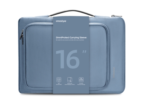 Bolsa para laptop Innostyle de 15, 6 e 16 polegadas, ecológica, à prova d'água e totalmente protetora.