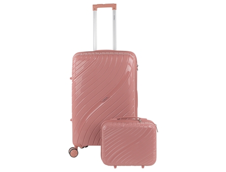 Pp ITACA Danube Rosa Hard Suitcase Set (42x66x26 Cm 62l)