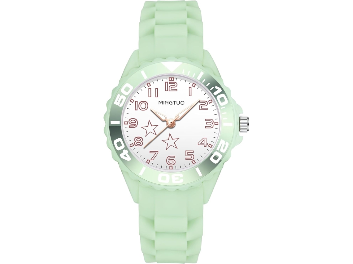 Lurelia Relógio Feminino, Movimento De Quartzo, 36 Mm, 17 Mm, 7,6 Polegadas, 195 Mm, Silicone, Branco