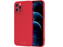 Capa SWISSTEN iPhone 15 Plus SoftJoy (Vermelho)