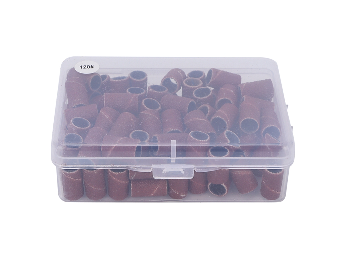 100pcs Bandejas De Lixa Para Unhas 120 Para Manicure Pedicure Polimento Remoção De Pele Morta Brocas De Lixa Para Unhas