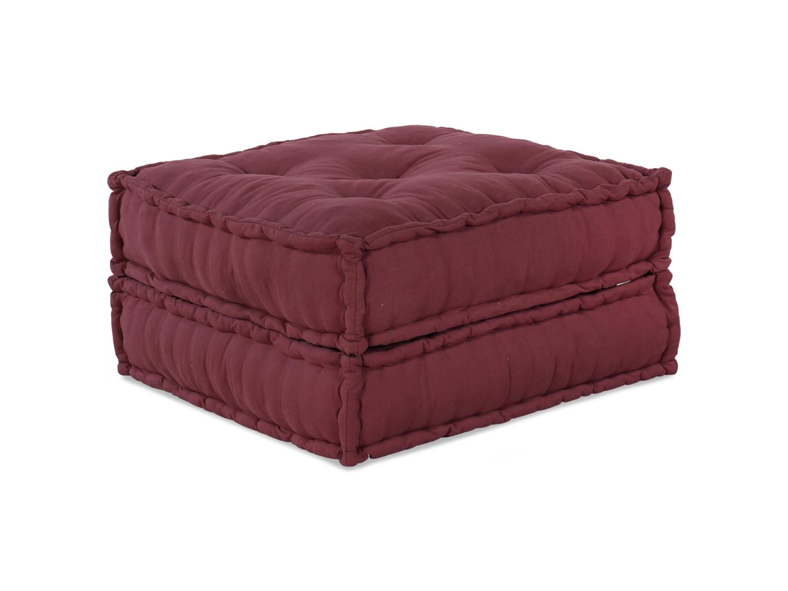 Vidaxl Unidade De Sofá Modular 2 Unid. Tecido Maroons 140 X 70 X 36 Cm
