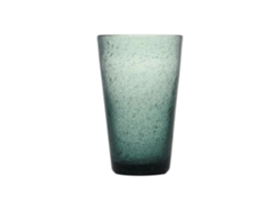 Memento Bicchiere Per Drink In Vetro Soffiato Color Avio