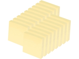 Pacote com 24 Blocos de Notas Adesivas, 76 X 76 Mm, Amarelas, 1200 Folhas de Notas Super Adesivas para Listas BRILVIBERA
