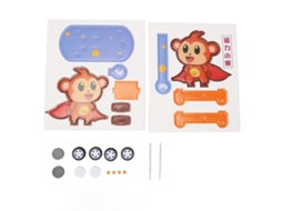 Primerox brinquedos de Quebra cabeça Macaco Diy com Ímãs Kit de Construção Educativo para Crianças