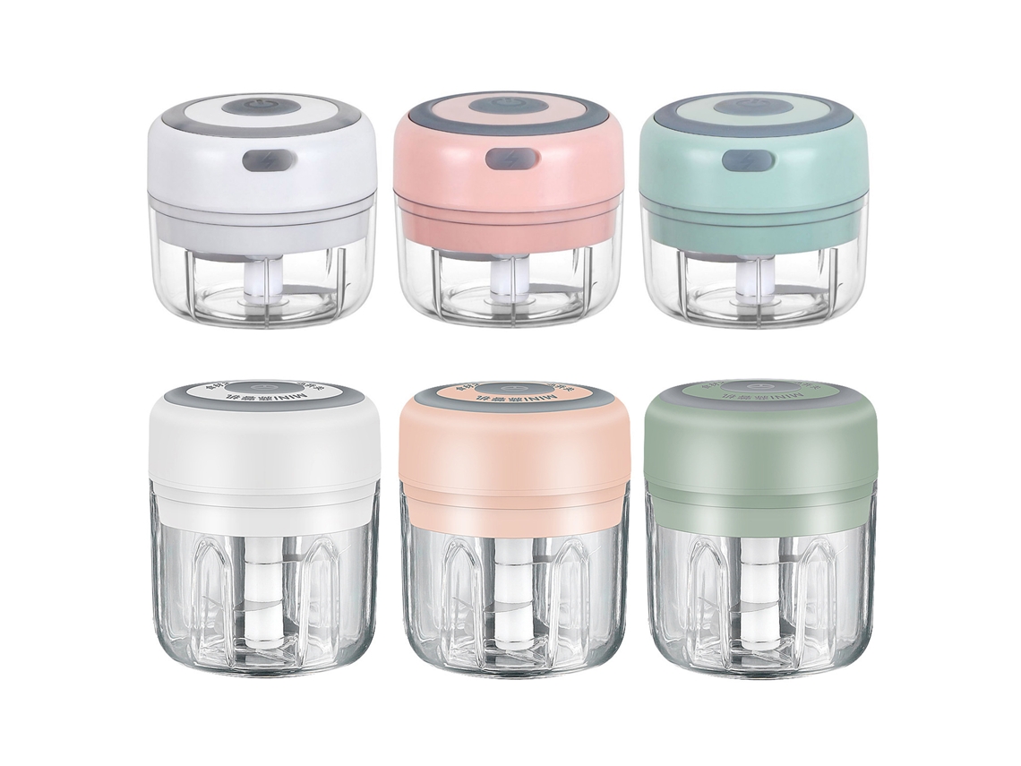 Moedor de Alho S/MARCA elétrico sem fio 250ml USB recarregável IPX8
