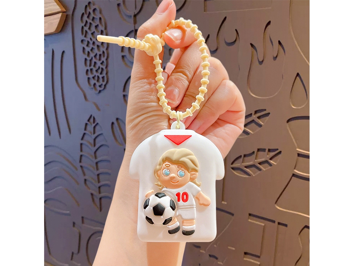 Chaveiro camisola jogador Inglaterra nº10 Copa 2026, colecionável, pendente silicone, STELASPLEN