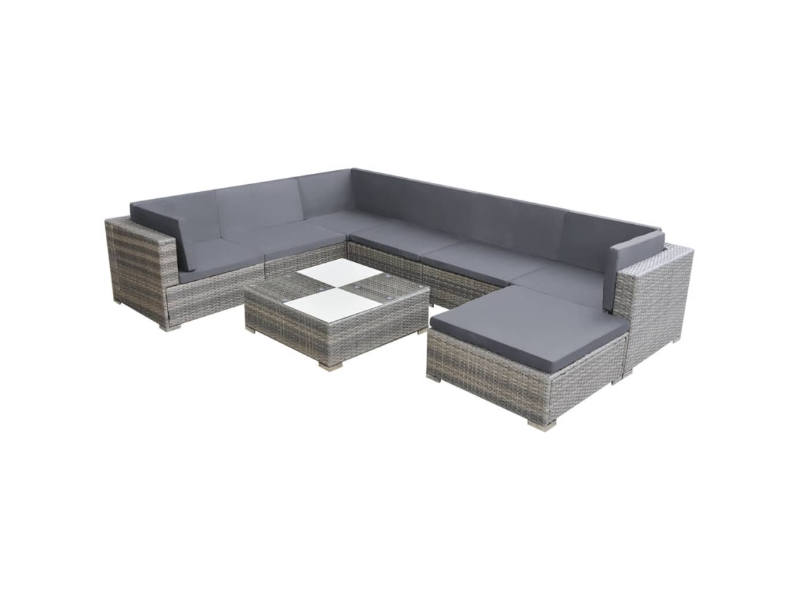 Garden Sofa Set, Garden Sofa Sets Vidaxl Cinzeto Rattan / Vime (n/a)