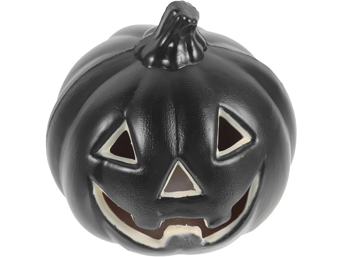 Luminária de Mesa Decorativa em Formato de Abóbora com Led para o Halloween. SFUSHOS
