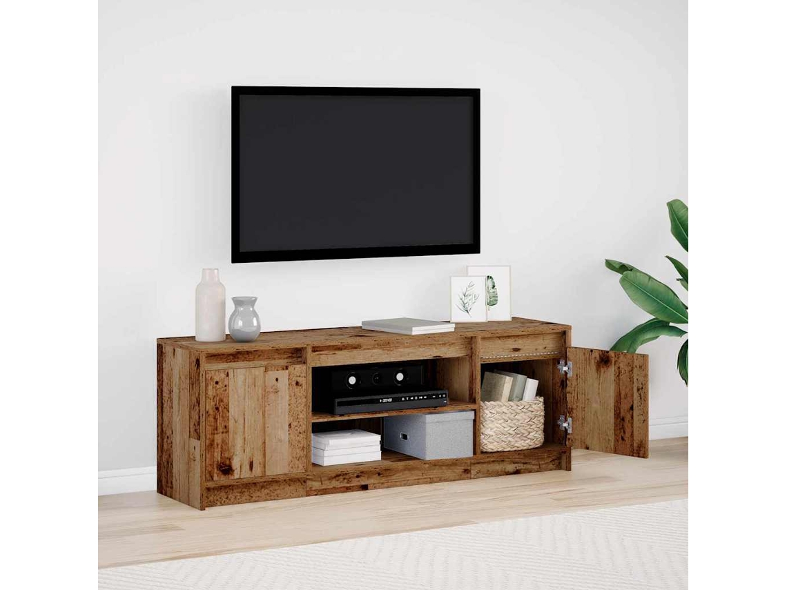 Vidaxl Unidades De Tv 139,5 X 34 X 50 Cm Castanho Derivados De Madeira