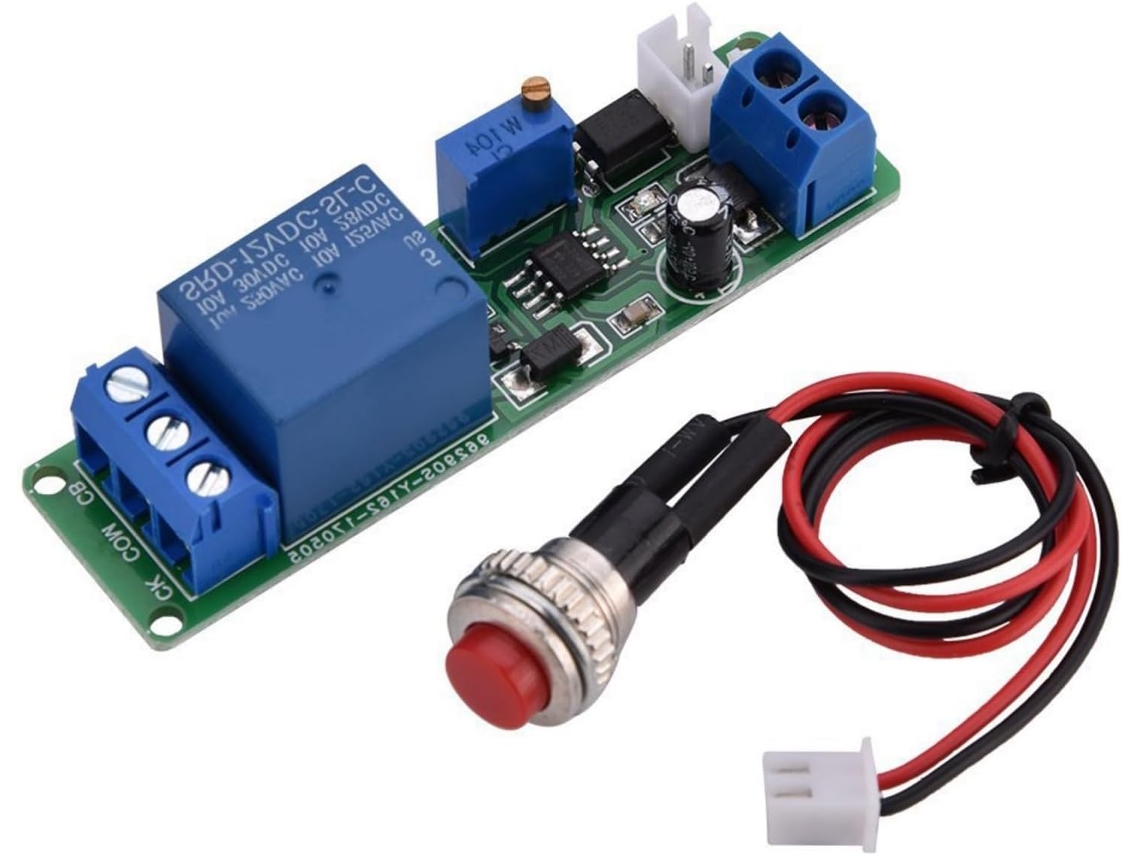 Módulo De Controle Tempo Avançado 12v Temporizador Ajustável Relé