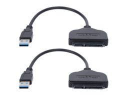 Aetheria 2pcs Adaptador Usb 3.0 para Sata 2.5 Polegadas para Hd, Suporta Uasp e Windows Xp 32/64 Bits