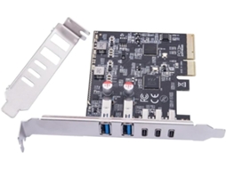 Placa Pcie Usb com 2 Portas Usb 3.2 Gen2 Usb a + 3 Portas Tipo C de 10 Gbps para Expansão Pcie. SFUSHOS