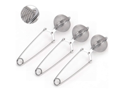2026 colador de Té Snap Ball 3 Piezas Acero Inoxidable Premium Con Mango