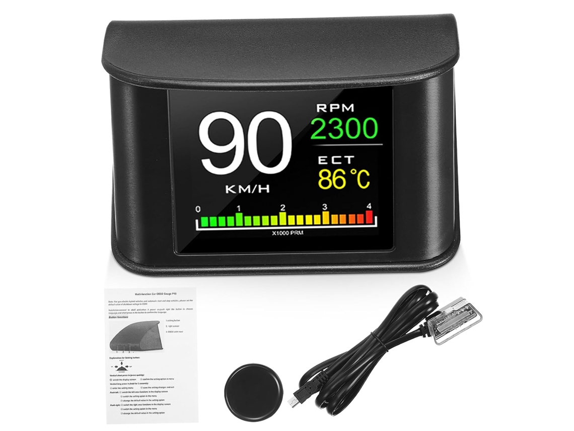 Velocímetro Digital Portátil Para Carro Com Tela Lcd, Gps E Navegação Fácil.