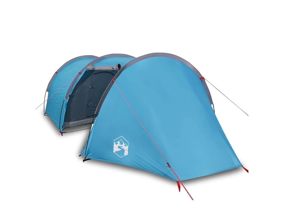 Tenda De Campismo Vidaxl Para 4 Pessoas Vidaxl Tecido Opaco Impermeável Azul