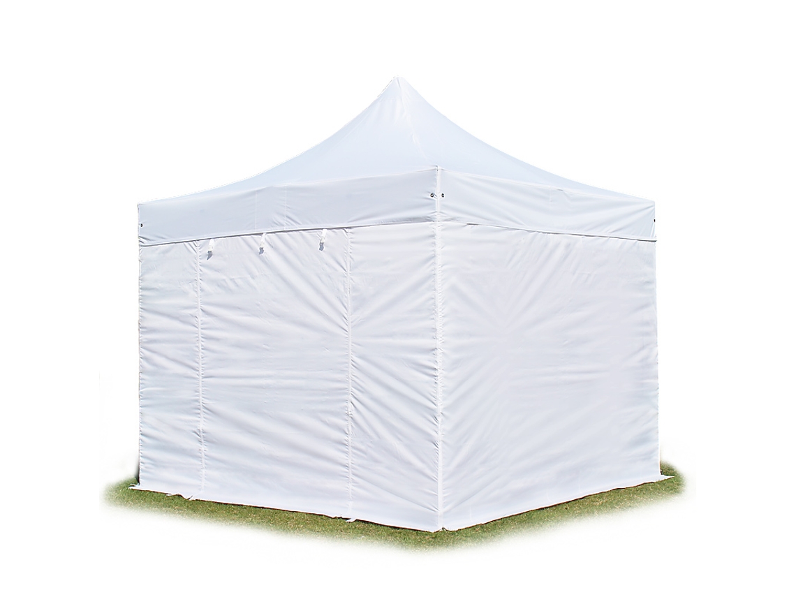 Tenda Dobrável 3x3m, Alumínio Profissional De 40 Mm, Laterais Sem Janelas, Branca