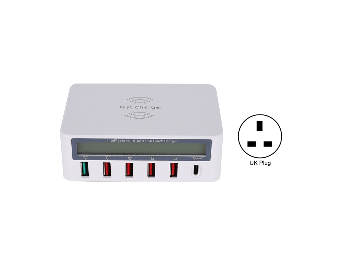 Carregador Adaptador Divisor USB3.0 com múltiplas portas e carga rápida EOOCOO
