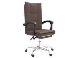 Reclining Office Chair, Reclining Office Chairs Vidaxl Marrom Couro Artificial (n/a)