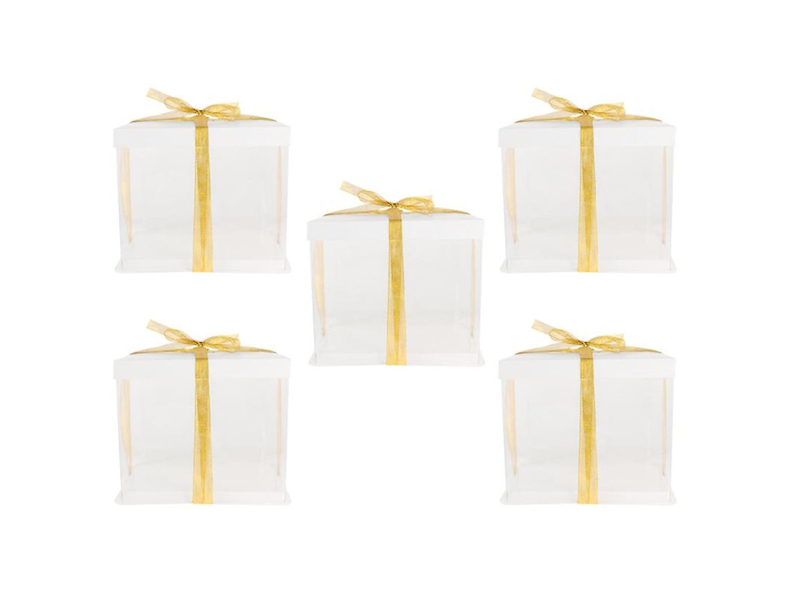 Caixa De Embalagem De Bolo 5pcs Allinless