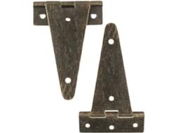 Dobradiça, Dobradiças, Dobradiças Para Armário, Conjunto De 2 Peças Dobradiças Planas Em Bronze Reforçado 10, 1x 6cm