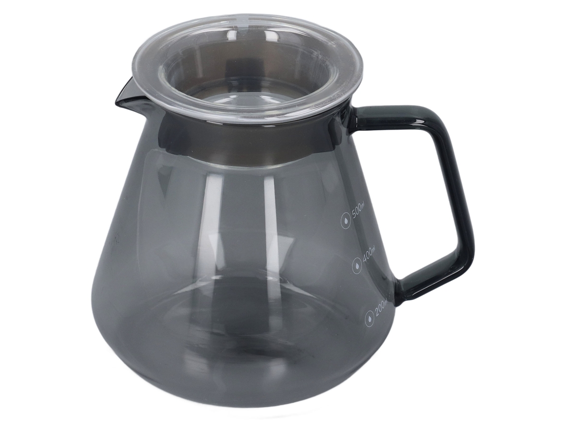 Cafeteira de Mão LAXISCREED Vidro Cinza 500ml