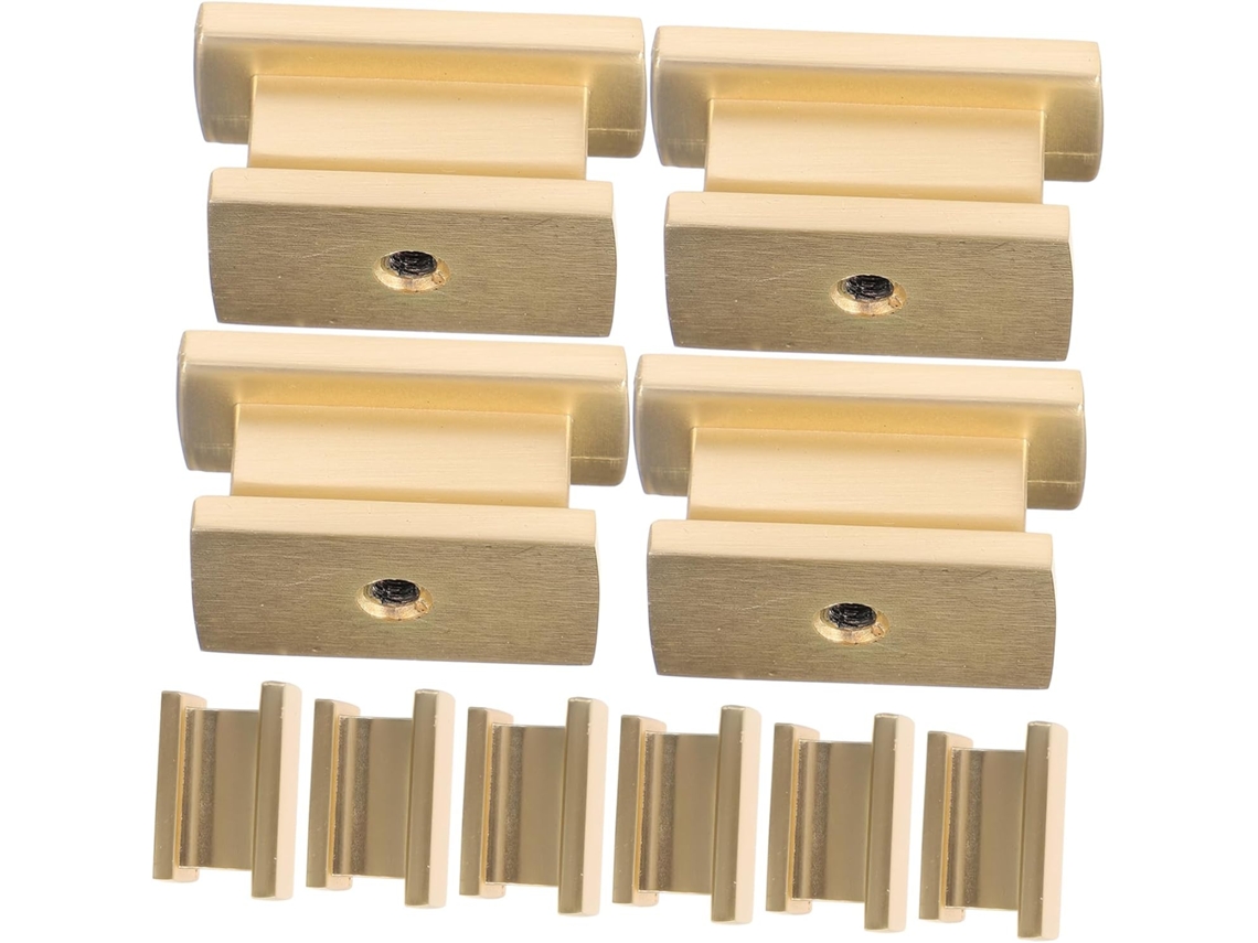 Puxador Quadrado De Metal Para Armário, 10 Peças, Bege, Ferragens Para Móveis