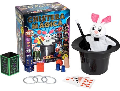 Kit de Magia  Chistera Mágica 150 Trucos (Idade Mínima: 4 Anos)