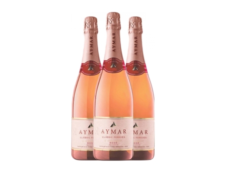 Espumante rosé CASTELL DE PUJADES Aymar Rosado Grenache Extra Brut Penedès Reserva (0.75 L - 3 Unidades)