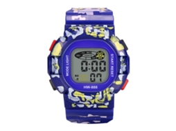 Reloj Electrónico Infantil De Piel Pvc Moda Niños Pulsera Azul