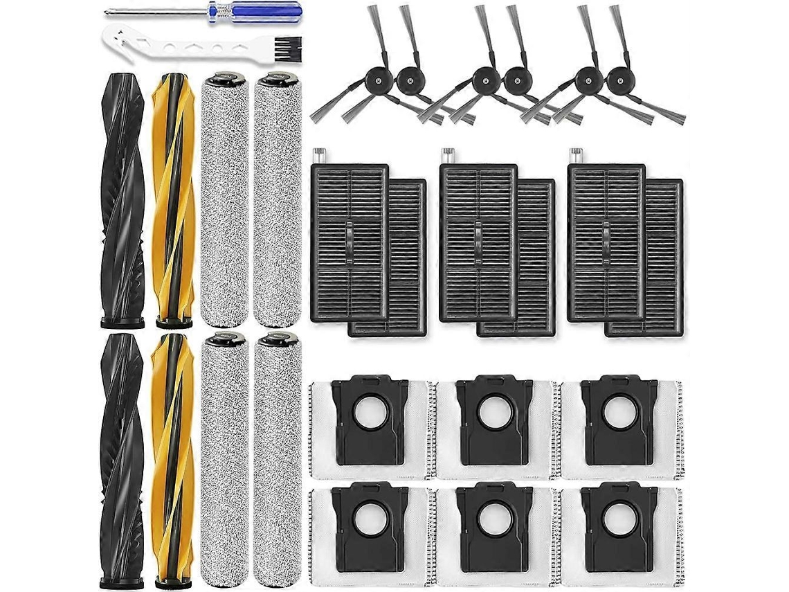 Kit De Acessórios De Reposição Para Aspirador Robô Aqua10 Ultra Roller: Peças, Escovas Principais E Filtros._ozo