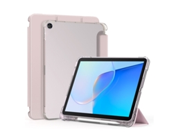 Capa Com Suporte Para Caneta Para Tablet Honor V9 11.5 Polegadas, Transparente Rígida Com Três Dobras. Rosa Hexinyigjly