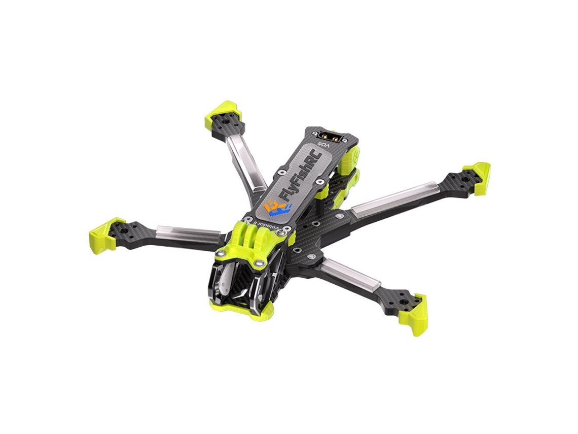 Pretoflyfishrc Volador Ii Vd5 V2 225mm Distância Eixos Fibra Carbono T700 5" Kit Estrutura Compatível Dji O4 Air Drone Corrida Fpv Rc Diy MDUG