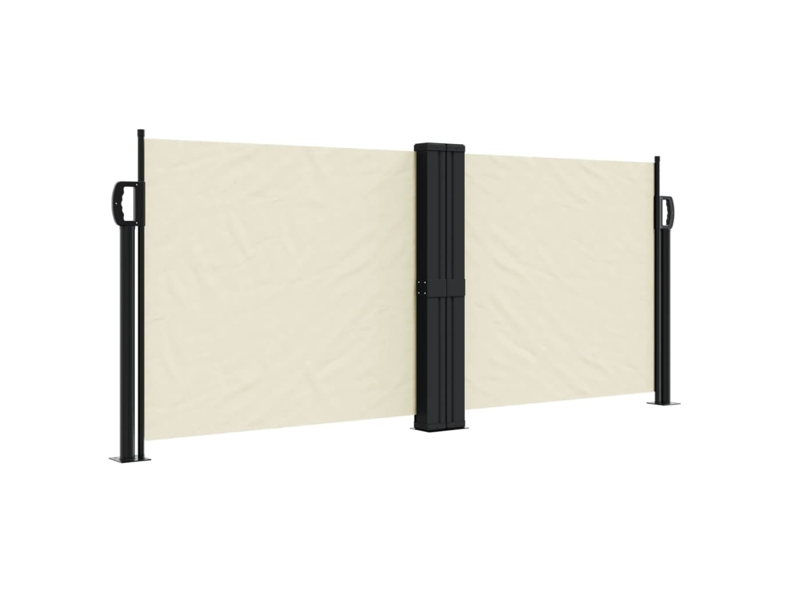 Retractable Side Awning, Retractable Side Awnings Vidaxl Creme Poliéster (100 X 1000 Cm)