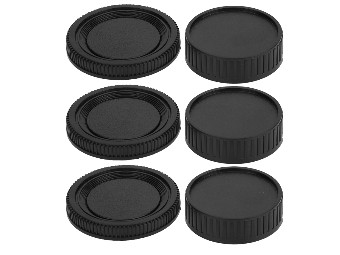 2026 kit de Fundas para Lentes: Tapa Delantera para Cuerpo de Cámara Y Tapa Trasera para Lente