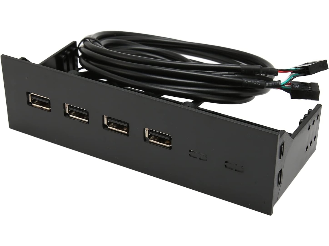 Painel Frontal Para Hub Usb 2.0, 4 Portas, Compatível Com