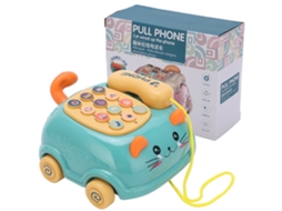Mali brinquedo de Telefone Móvel Cute para Crianças com 16 Funções Carro Verde Simulação Gato Educação Infantil