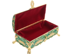 Caixa De Joias Vintage Verde Nuobesty, Pequena Caixa Para Guardar Anéis E Brincos.
